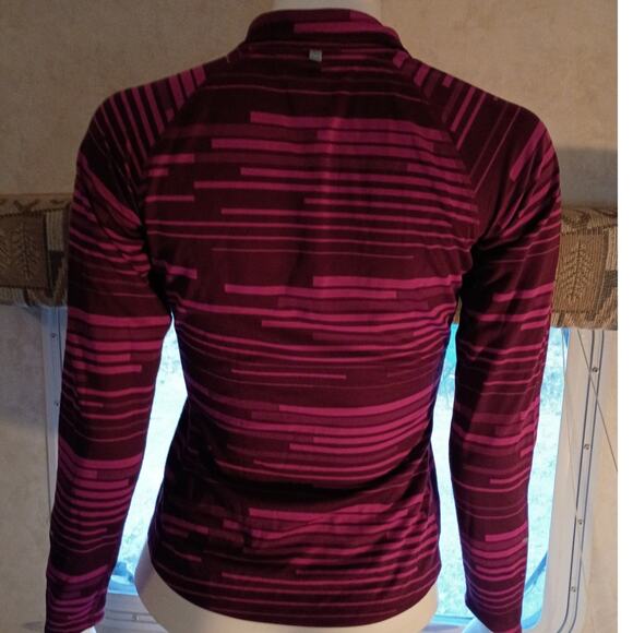 Nike Dri Fit Element Running Quarter Zip Medium Stripe Performance Layer Magenta - Picture 5 of 13